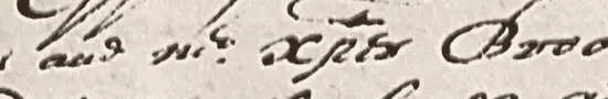 swept X in “Xpter”, from a manuscript