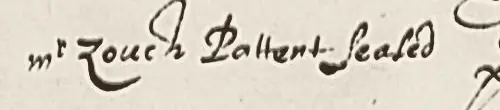 tailed Z in “Zouch”, from a manuscript