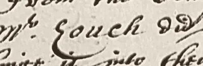 3-shaped Z in “Zouch”, from a manuscript